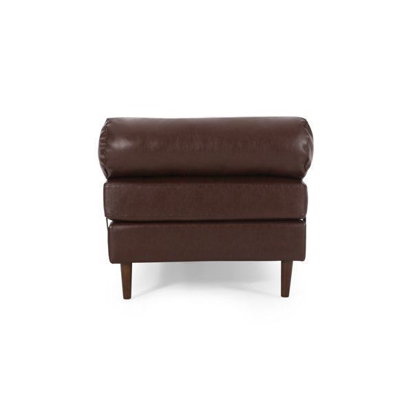 Corrigan Studio® Jakie Faux Leather Tufted Chaise Lounge Wayfair